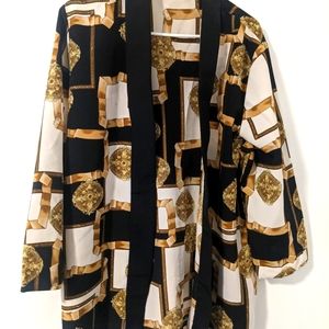 Vintage Print Kimono